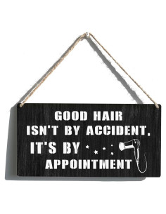 Cartel de Madera Qious Buen Cabello 30x15 cm Decoración