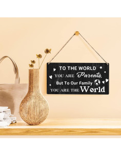 Cartel de Madera Qious 15x30 cm Decoración Hogar 2