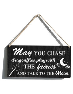 Cartel de Madera Qious 30x15 cm Decoración Rústica