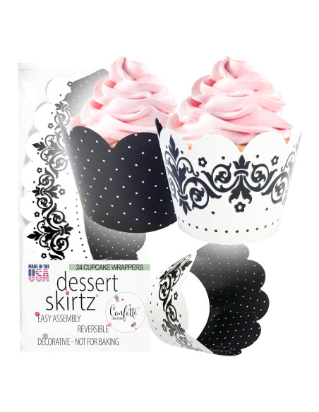 Fundas para Cupcake Confetti Couture 24 Pzs Reversibles