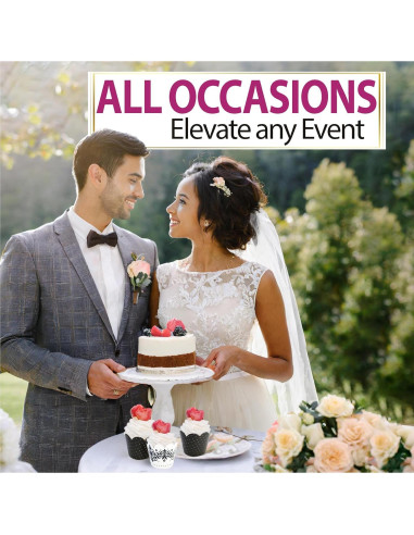 Fundas para Cupcake Confetti Couture 24 Pzs Reversibles