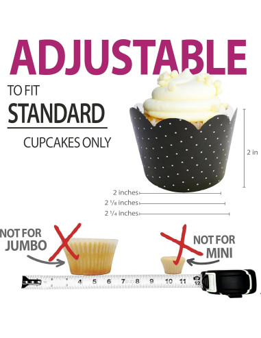 Fundas para Cupcake Confetti Couture 24 Pzs Reversibles