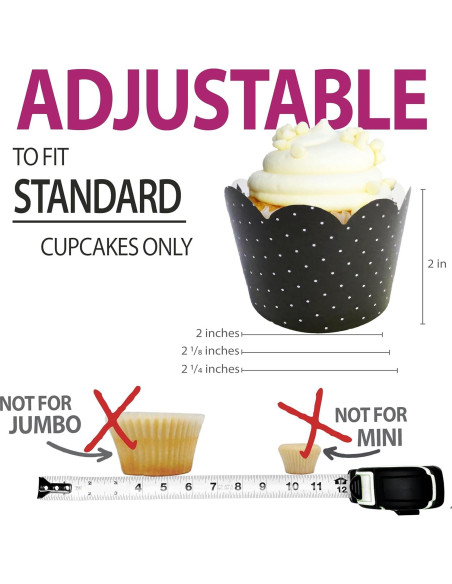 Fundas para Cupcake Confetti Couture 24 Pzs Reversibles