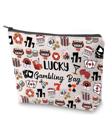 Bolsa de Suerte ZJXHPO para Jugadores de Póker 25x19 cm