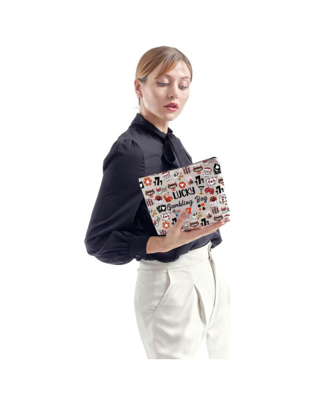 Bolsa de Suerte ZJXHPO para Jugadores de Póker 25x19 cm