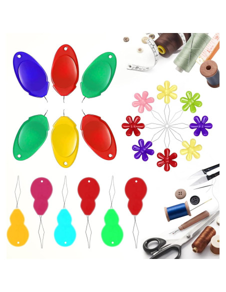 Kit de Enhebradores de Agujas CousDUoBe 32 Piezas para Costura