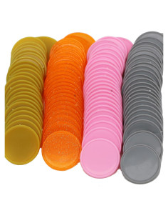 Juego de 100 Fichas de Plástico para Aprendizaje 25 mm