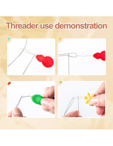 Kit de Enhebradores de Agujas CousDUoBe 32 Piezas para Costura