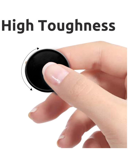 Juego de 100 fichas de plástico negro 25 mm con caja