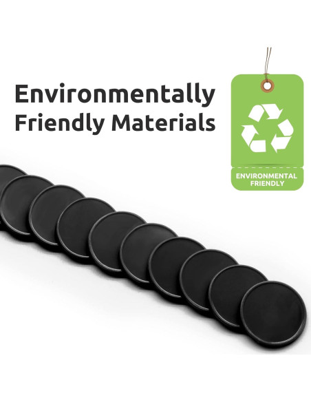 Juego de 100 fichas de plástico negro 25 mm con caja