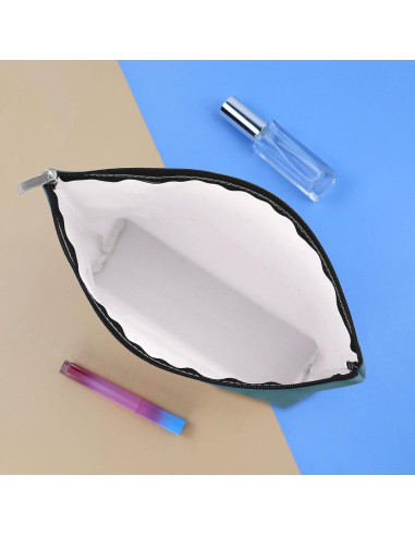 Bolsa de Maquillaje Azul para Jugadoras de Casino 25x17cm