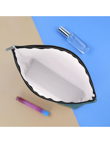 Bolsa de Maquillaje Azul para Jugadoras de Casino 25x17cm