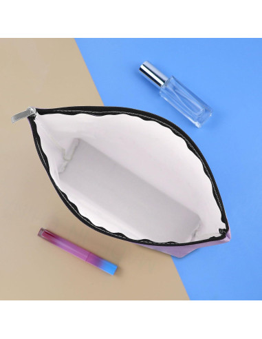 Bolsa de Maquillaje Morada para Jugadores de Casino 25x17cm