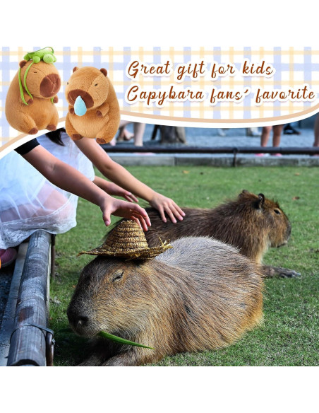 2 Pcs Peluches Capibara Simgoing 23 cm Suaves y Adorables 2 Pcs Peluches Capibara Simgoing 23 cm Suaves y Adorables