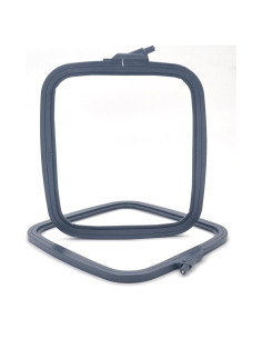 Aro de Bordado Rectangular Nurge Antracita Mediano 19.5x22cm