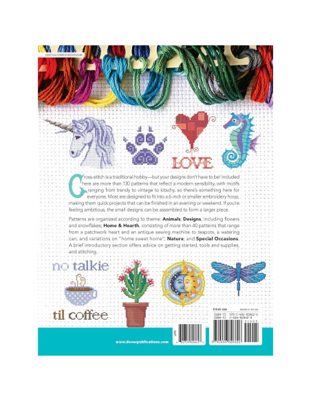 Whimsical Cross-Stitch: More Than 130 Designs from Trendy to Traditional (Dover Crafts: Embroidery & Needlepoint)