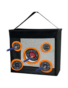 Bolsa de Malla Plegable Punieayi para Dardos Nerf 34x12x30cm