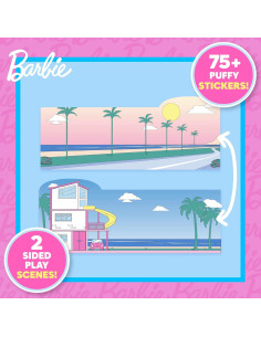 Juego de Stickers Puffy Barbie Horizon Group USA - 75 Stickers Reutilizables 2