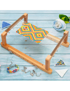 Kit de Telar de Cuentas Ajustable PP OPOUNT 512 Piezas 2