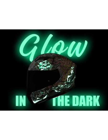 Casco HAX Force Brilla en la Oscuridad XXL para E-Bikes