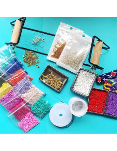 Kit de telar de cuentas SISITARIA 17200 piezas multicolor 2