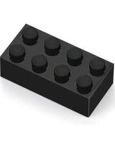 Bloques de Construcción Feleph 320 Piezas 2x4 Negros 2