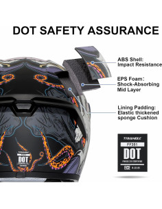 Casco Integral TRIANGLE FF351 Doble Visor Solar Grande 2