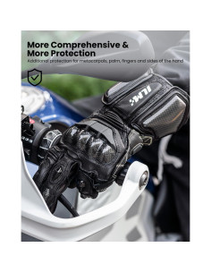 Guantes de motocicleta ILM GRC01L Cuero Transpirables 2