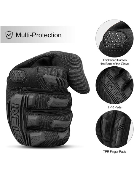 Guantes de Montaña INBIKE Táctiles y Antichoque para Ciclismo