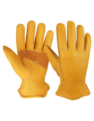 Guantes de Trabajo OZERO de Cuero Vacuno Extra Grande