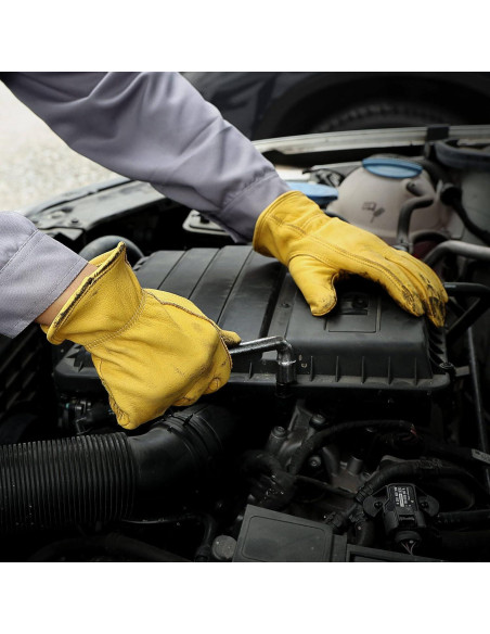 Guantes de Trabajo OZERO de Cuero Vacuno Extra Grande
