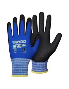 Guantes de Trabajo KAYGO KG18NB Nitrilo Transpirables 3 Pares