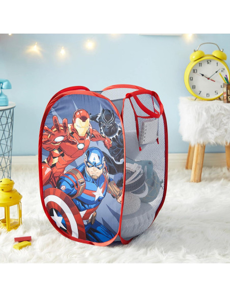 Cesto Plegable Idea Nuova Vengadores 21.5L Azul