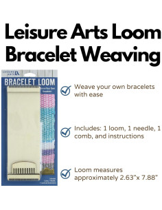 Kit de Telar de Tejer Pulseras Leisure Arts Mini Maker 2