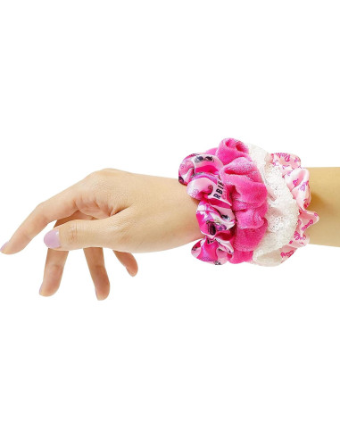 Conjunto de Accesorios para el Cabello Barbie 5 Pcs - Cepillo y Scrunchies