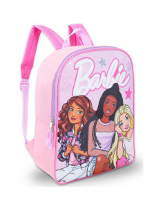 Mochila Escolar Barbie 38 cm + Botella y Tatuajes 2