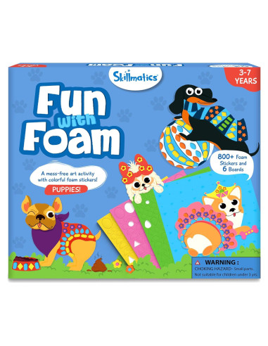 Kit de Manualidades Skillmatics - Stickers de Espuma Cachorros