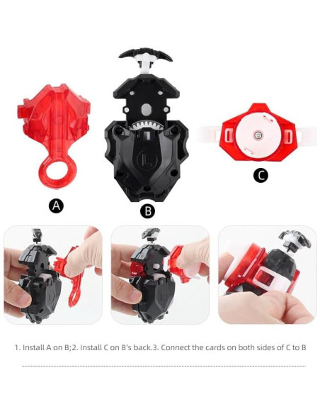 Conjunto Bey Battle Top Daoyehsy 12 Tops 3 Lanzadores