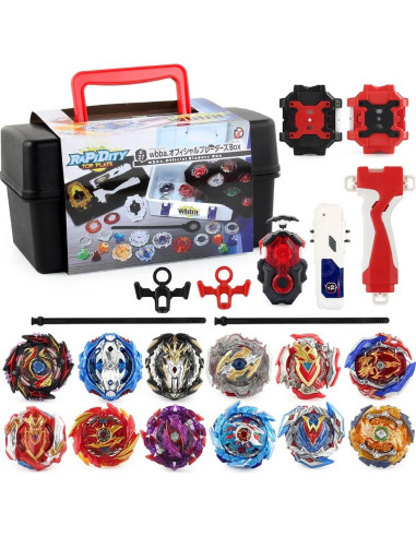 Conjunto Bey Battle Top Daoyehsy 12 Tops 3 Lanzadores