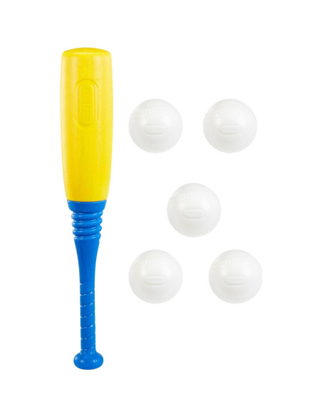 Conjunto T-Ball Little Tikes Rojo 5 Pelotas Ajustable