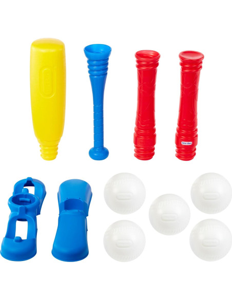 Conjunto T-Ball Little Tikes Rojo 5 Pelotas Ajustable