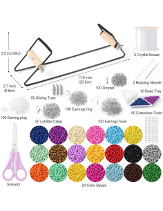 Kit de telar de cuentas MULTIONS 10566 PCS para joyería 2