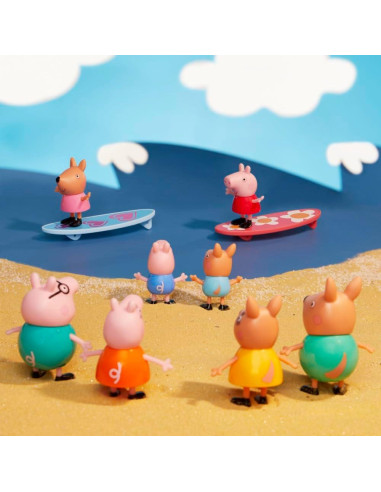 Campervan Peppa Pig Visita Australia con 8 Figuras