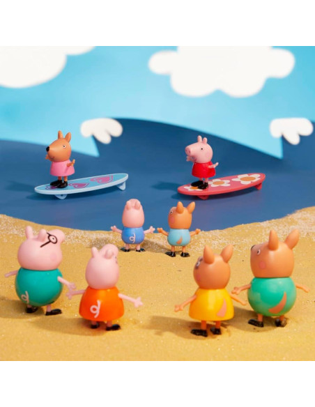 Campervan Peppa Pig Visita Australia con 8 Figuras