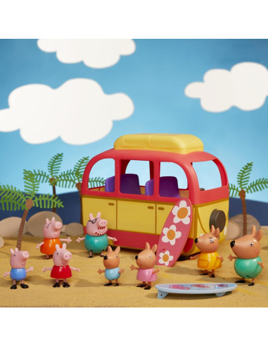 Campervan Peppa Pig Visita Australia con 8 Figuras