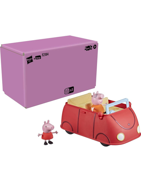 Coche Rojo Peppa Pig con Sonido y 2 Figuras - Juguete
