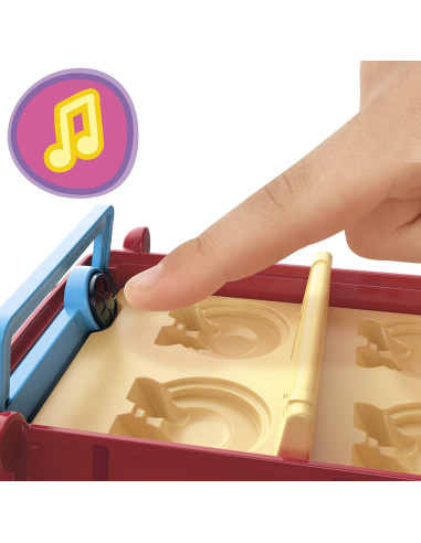 Coche Rojo Peppa Pig con Sonido y 2 Figuras - Juguete