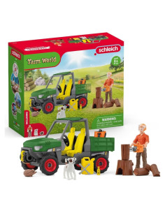 Figurita Schleich Granjero Paul en el Bosque 28.1x11x22.9cm