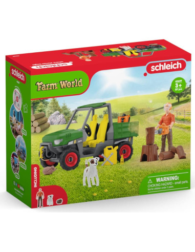 Figurita Schleich Granjero Paul en el Bosque 28.1x11x22.9cm