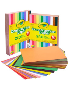 Papel de Construcción Crayola 480 Hojas 22,86x30,48cm 2